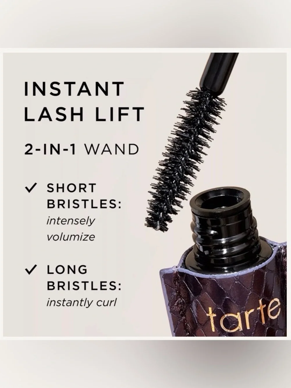 tarte Lights, Camera, Lashes Mascara — 4 in 1 Black Mascara